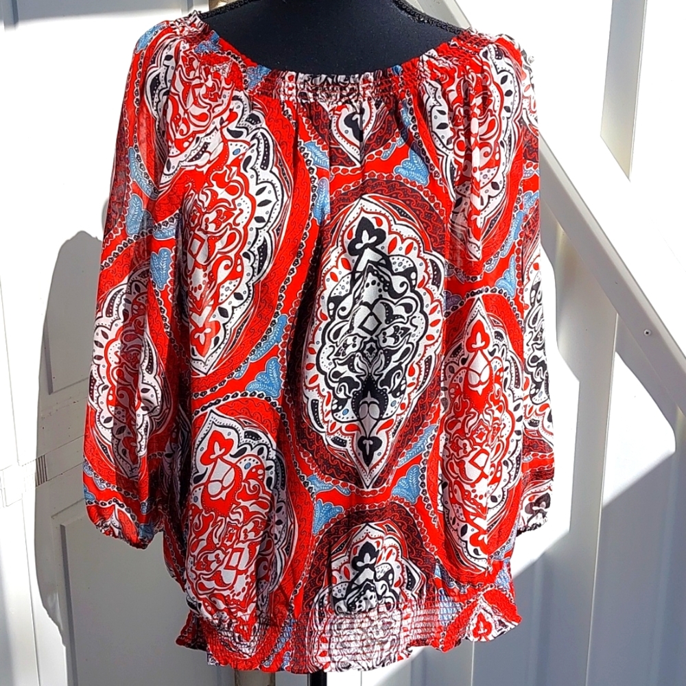 Daisy Fuentes XL Sheer Top